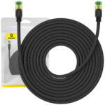 Baseus Braided network cable cat. 8 Baseus Ethernet RJ45, 40Gbps, 15m (black)