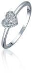JVD Romantikus ezüst gyűrű szívvel SVLR0980X61BI 52 mm