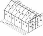  tartalék üveg az üvegházhoz VITAVIA URANUS 8300 PC 4 mm LG2539 (LG2539) - plazaweb