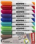 Kores Tábla- flipchart marker Kores K-Marker 1-3mm kerek hegyű 10színű (IRTMKOR0000004)