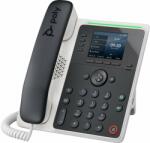 HP Poly Edge E220 VoIP Telefon + PoE - Fekete/Fehér (82M87AA) - pepita