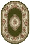 Delta Carpet Covor Oval, 100 x 200 cm, Verde / Crem, Model Floral Lotos (LOTUS-571-310-O-12) Covor