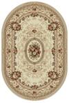 Delta Carpet Covor Oval, 200 x 400 cm, Crem / Bej, Model Floral Lotos (LOTUS-568-100-O-24) Covor