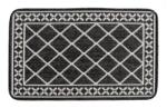 Delta Carpet Covor Dreptunghiular pentru Usa de Intrare, Negru, 50 x 80 cm, Antiderapant, Model Flex Romburi (X-19640-80-0508) Pres