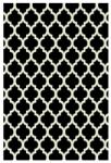 Delta Carpet Covor Dreptunghiular, 80 cm x 150 cm, Alb / Negru, Model Kolibri (KOLIBRI-11158-180-0815) Covor