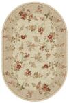 Delta Carpet Covor Oval, 200 x 300 cm, Crem / Bej, Model Flori Lotos (LOTUS-551-100-O-23) Covor