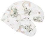 New Baby - Pernă de alăptare Elefanți alb-gri alb-gri (8596164117262)