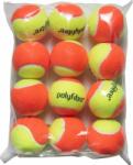 Polyfibre Junior teniszlabda Polyfibre Stage 2 Orange Presureless Tennisballs 12B