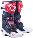 Alpinestars Ghete motociclete Alpinestars Tech 10 Superventilate perforate albastru închis-alb-roșu-violet (AIM130-534)
