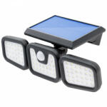 Masterled Napelemes reflektor lámpa 74x LED 15W 450lm Hideg mozgásérzékelő IP65 (LVTSOL0175)