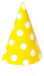 A. I. & E Pöttyös party kalap papír 6 db - sárga