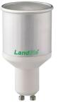 Landlite Energiatakarékos, GU10, 13W, 650lm, 2700K, spot fényforrás (hosszabb, vékonyabb verzió) (CFL-GU10-13W)