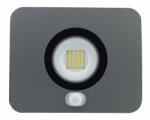 Landlite LED-SL-30W/MCL, 3000K meleg fehér, szürke, 30W LED Reflektor / LED Fényvető mozgásérzékelővel