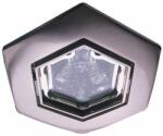Landlite Halogén, GU10, 3x50W, Ø93mm, HEX (hatszögű), billenő, matt króm, spot lámpa szett (KIT-82-3)
