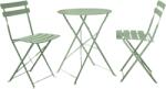 Mobikon Set masa scaune gradina otel verde Obax 59.5x59.5x71 cm, 42x51x81 cm (0000371942) - decorer