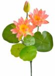  Nufar artificial 2 flori+boboc pentru aranjamente florale (8191)