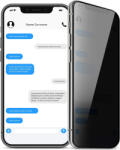 Amazon Basics Folie Sticla Compatibila cu iPhone XS and iPhone 11, cu filtru de confidentialitate, 9H, 15.49 cm, Amazon Basics