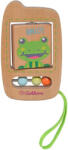 Eichhorn Jucarie telefon cu functie de rotatie, Dimensiune: 7x11cm, lemn de fag, 1 an+, multicolor, Eichhorn
