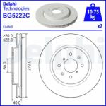 DELPHI féktárcsa DELPHI BG5222C (BG5222C)