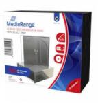 MediaRange Cutii MediaRange DVD/CD, transparente cu tavă neagră, un singur disc, 10 număr, BOX32 (BOX32)