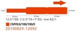 NIIMBOT štítky na kabely RXL 12, 5x109mm 65ks Red pro D11 a D110 (A2K18638001)