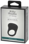 Fifty Shades of Grey Sensation - vibrációs péniszgyűrű (fekete)
