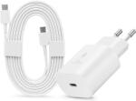 Samsung EP-TA800EWE gyári gyorstöltő adapter 25W + EP-DA767JWE Type-C/Type-C 1, 8m - fehér - ECO