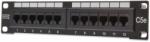 DIGITUS CAT 5e - Class D Patch Panel - unshielded - RJ-45 - Cat5e - Black - Rack mounting - 1U - EIA/TIA 568 ISO/IEC DIS 11801 (DN-91512U)