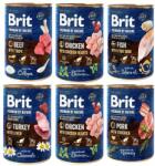 Brit Premium by Nature Mix arome 6x400 g mancare naturala pentru caini