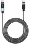 ORICO Cablu USB Orico LDC2C 100W USB Type-C - USB Type-C 2m, cu display (LDC2C-20-BK)