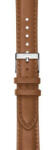 Withings Curved Leather Wristband 18mm Dark Brown & Silver (3700546706035)