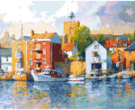 Criando Picturi pe numere Peisaje, 40x50 cm, Orasul Port, PDP3355 (PDP3355_5040) Carte de colorat