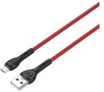 LDNIO LS482 USB-microUSB adatkábel, 2m, piros (LS482 MICRO)