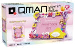 Qman QMAN® 36011-3 | legó-kompatibilis fényképkeret lányoknak | 148 db építőkocka | Hold és csillagok (QH36011-3)