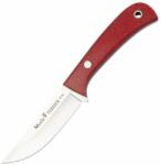 MUELA TERRIER Outdoor Knife, Micarta Handle, Leather Sheath (TERRIER-9Y)