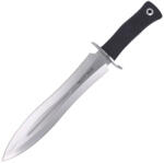 MUELA 124 mm double edge blade with bloodgroove on the middle, with black rubber handle BW-24G (BW-24G)