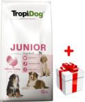 TropiDog Tropidog Premium Junior pulyka rizzsel 12kg + MEGLEPETÉS A KUTYÁDNAK