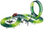 Teddies Dino pálya + autó 10x5cm műanyag 172db akkumulátorokon tartozékokkal (TD00310011)