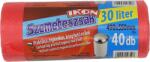 Ikon szemeteszsák 40db 30l 49x55cm piros