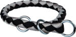 TRIXIE Cavo fekete-ezüst húzásgátló nyakörv (39-45 cm - Átmérő: 12 mm)