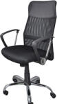 Office Products Работен стол Corfu, меш и еко кожа, черен (14612-А)