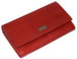 SLM La Scala nagyméretű, női piros színű bőr pénztárca 18 × 10 cm (SLM-CNA438-PIROS)