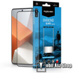 MyScreen DIAMOND GLASS EDGE3D előlap védő karcálló edzett üveg - FEKETE - 9H, 0.33 mm, A teljes felületén tapad, a teljes kijelzőt védi - Xiaomi Redmi Note 13 Pro Plus 5G