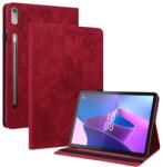  ART BUTTERFLY Husa portofel pentru Lenovo Tab P12 rosie
