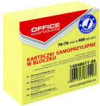 Office Products Куб Office Products самоз. лист. 76х76, 400л, жълти (31235-А)