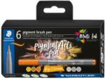 STAEDTLER Маркери Staedtler Pigment Arts 371, 6 цвята, 371 c6-4 (31652-А-371 C6-4)