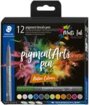 STAEDTLER Маркери Staedtler Pigment Arts 371, 12 цвята, 371 c12-3 (31653-А-371 C12-3)