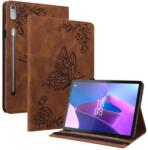  ART BUTTERFLY Husă portofel pentru Lenovo Tab P12 maro
