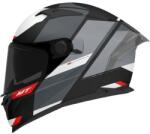 MT Helmets MT BRAKER CHENTO B0 cască de motocicletă integrală MT BRAKER CHENTO B0 negru-gri-alb (MT1346A5610)