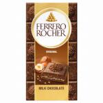 Ferrero Rocher Milk Prémium táblás tejcsokoládé mogyorós töltelékkel és mogyoródarabkákkal 90 g